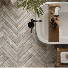 Load image into Gallery viewer, Kist Light Grey Porcelain Metro Decor Tile
