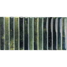 Load image into Gallery viewer, Kit-Kat Grass Gloss Porcelain Decor Metro Tile
