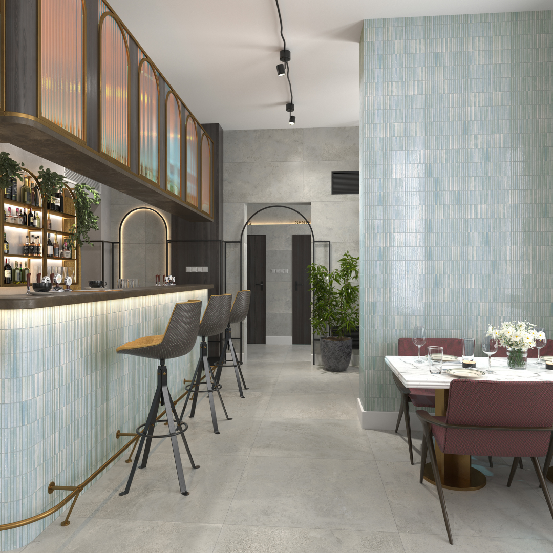 KitKat Water Gloss Porcelain Decor Metro Tile
