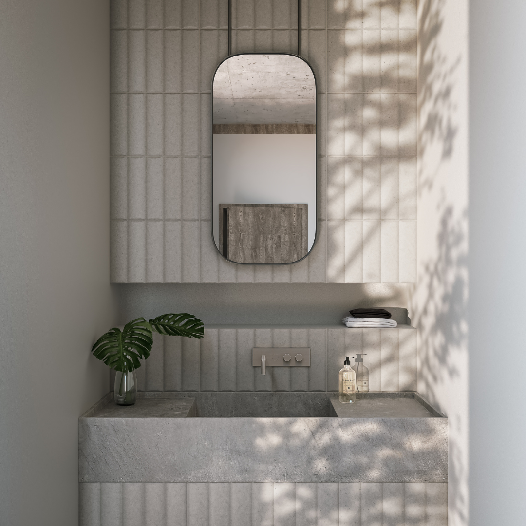 Lagom Convex Beige Decor Tile