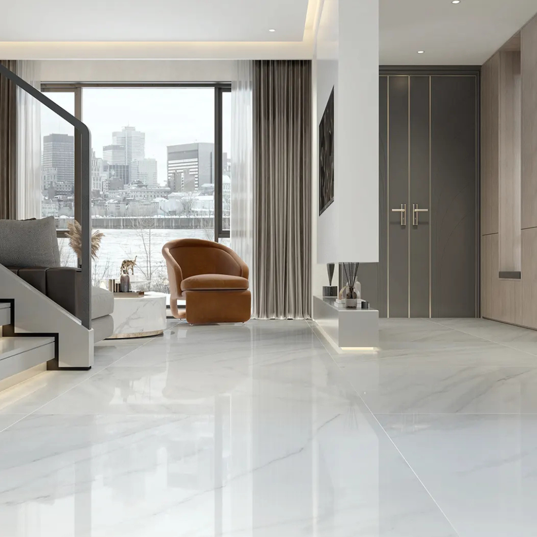 Lenci Blanco Porcelain Large Format 1200 x 1200 Decor Tile