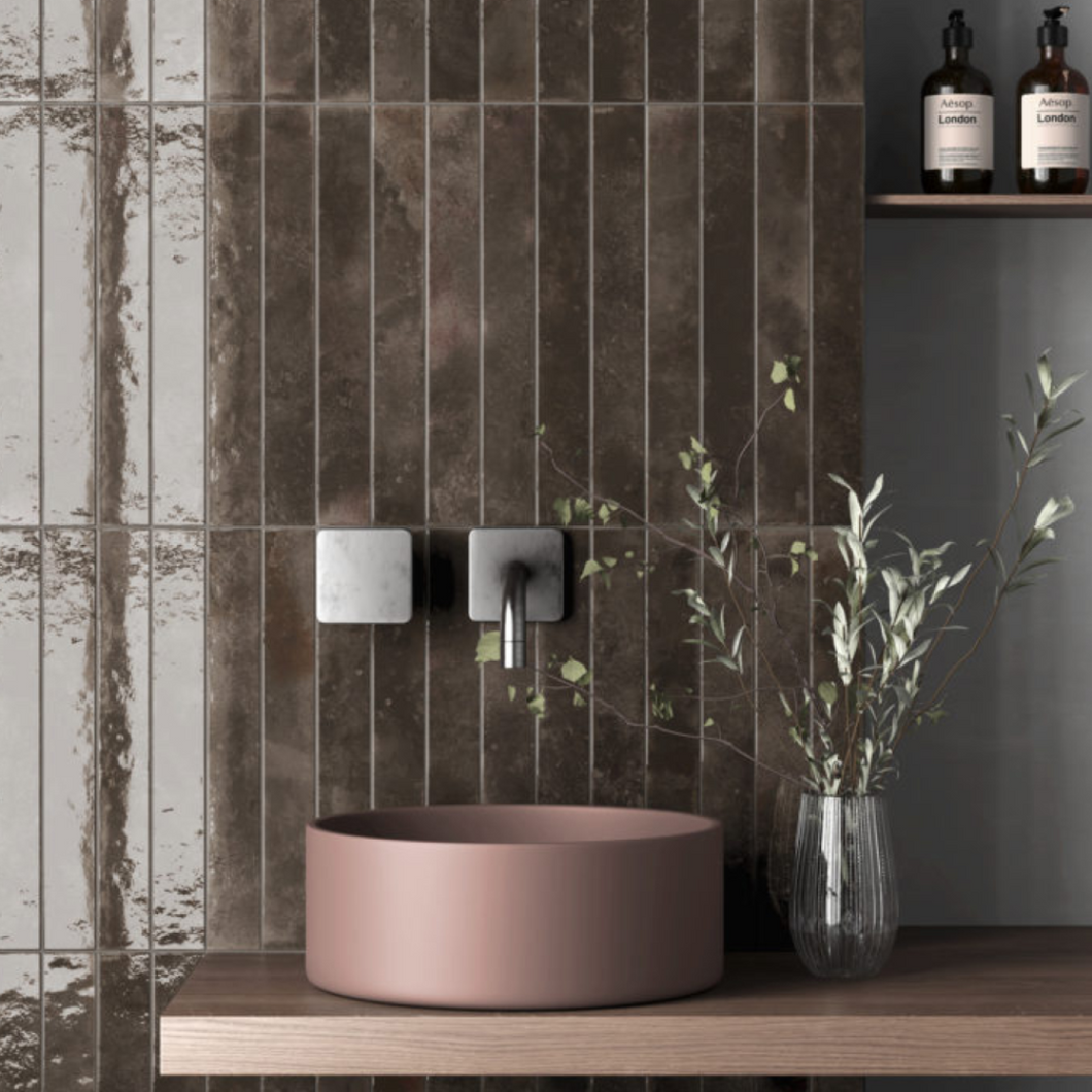 Bali Metro Black Hat Ceramic Decor Tile