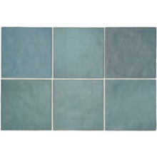 Load image into Gallery viewer, Magma Aquamarine Square Decor Tile
