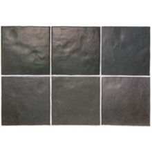 Load image into Gallery viewer, Magma Black Coal Square Decor Tile

