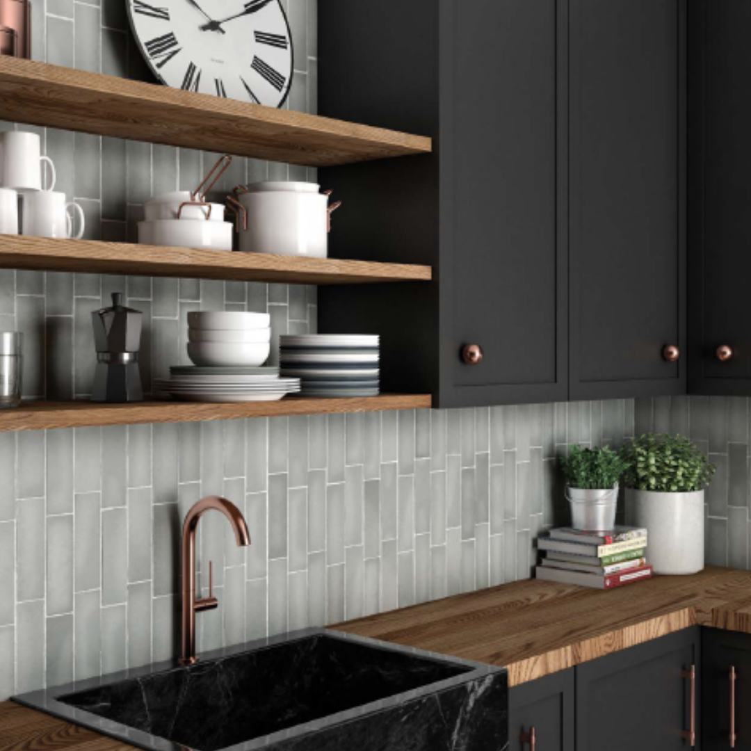 Magma Grey Stone Metro Decor Tile