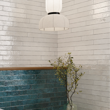 Load image into Gallery viewer, Menorca White Gloss Subway Decor Tile
