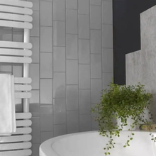 Load image into Gallery viewer, Metro Dark Grey Gloss Decor Metro Tile
