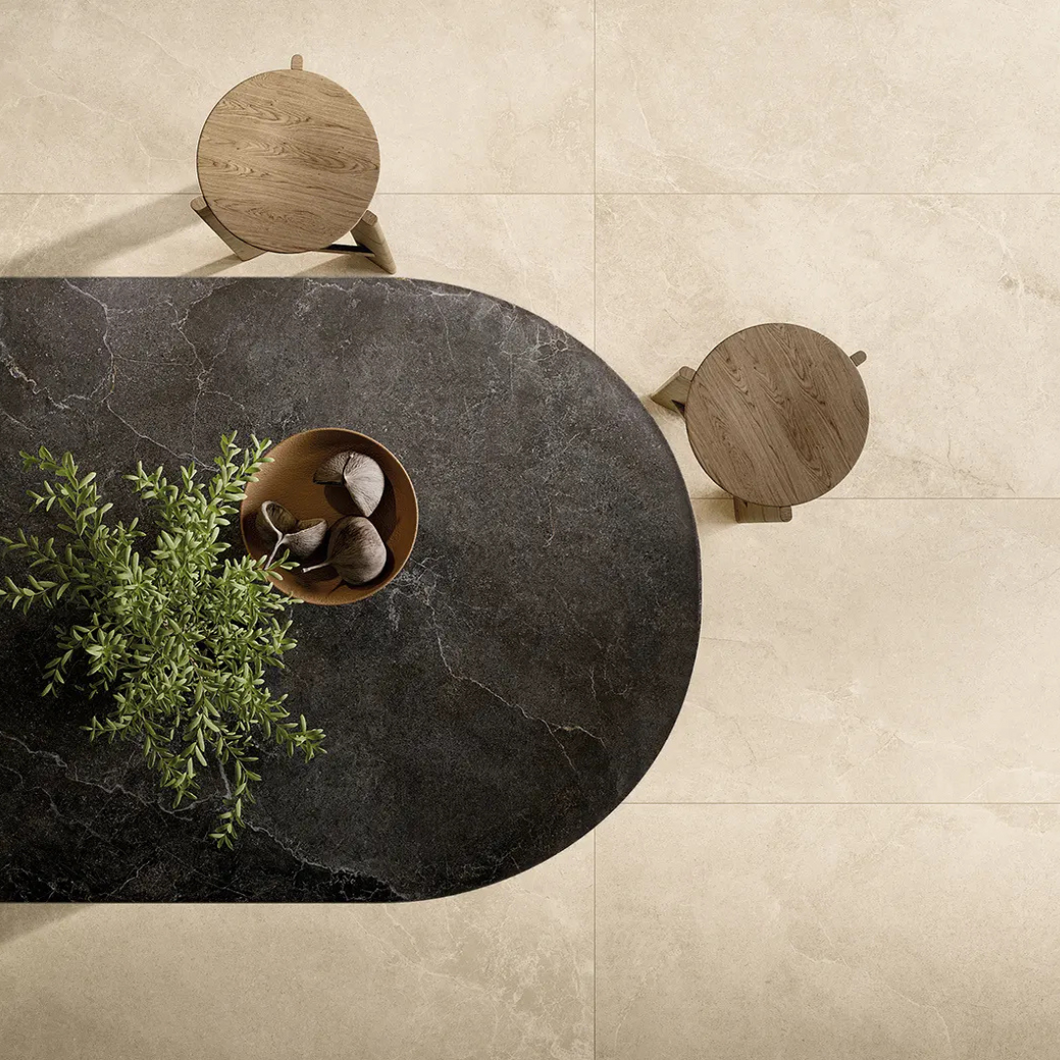 Noblestone Beige Porcelain Decor Large Format Tile