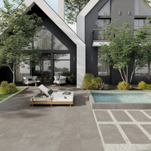 Load image into Gallery viewer, Noblestone Taupe Porcelain Decor Large Format Tile
