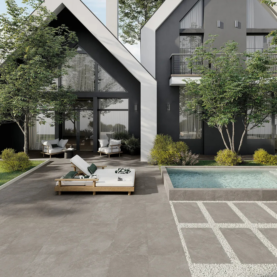 Noblestone Taupe Porcelain Decor Large Format Tile