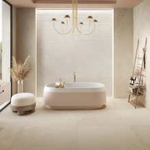 Load image into Gallery viewer, Noblestone White Porcelain Decor Large Format Tile
