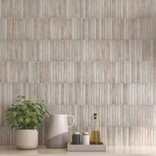 Load image into Gallery viewer, Pencil Raku Grey Metro Decor Tile
