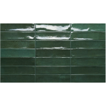 Load image into Gallery viewer, Rondine Marrakech Green Porcelain Metro Decor Tile
