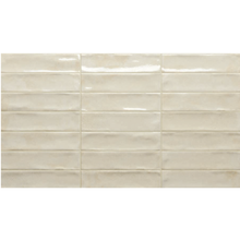 Load image into Gallery viewer, Rondine Marrakech Ivory Porcelain Metro Decor Tile
