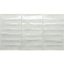 Load image into Gallery viewer, Rondine Marrakech Total White Porcelain Metro Decor Tile
