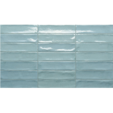 Load image into Gallery viewer, Rondine Marrakech Light Blue Porcelain Metro Decor Tile
