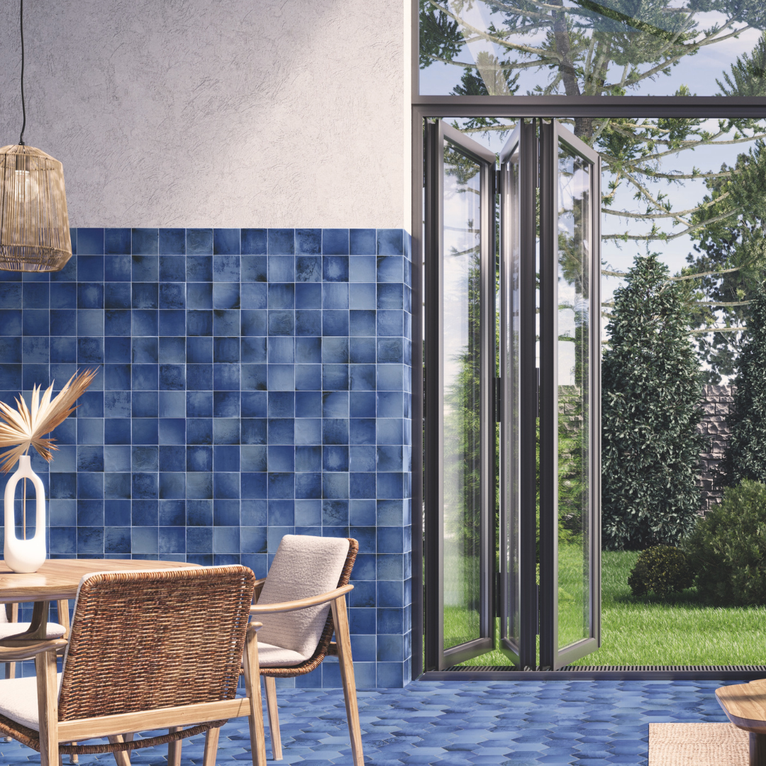 Sintra Misty Blue Gloss Decor Tile