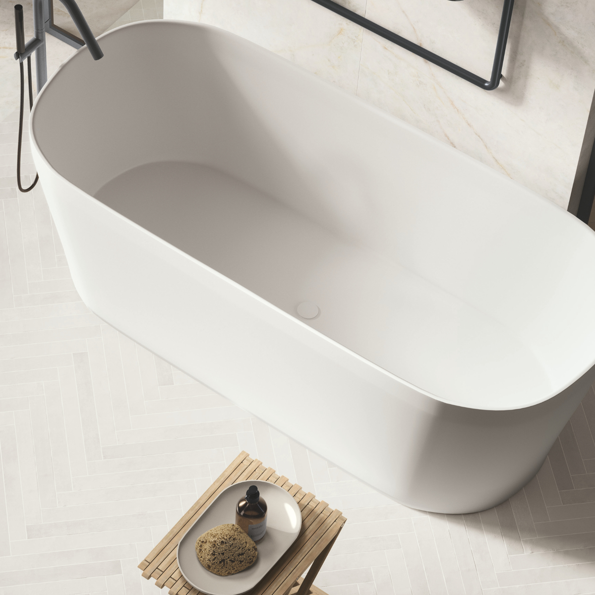 Sorbetto White Satin Subway Decor Tile
