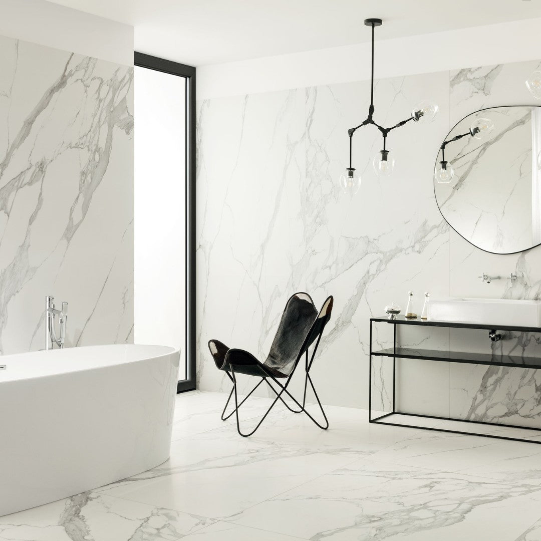 Specchio Carrara 120120 Porcelain Decor Large Format Tile