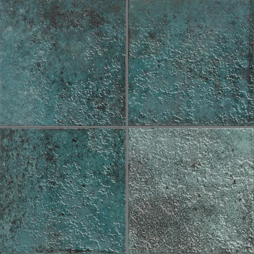Tahiti Turqoise Gloss Porcelain Decor Tile