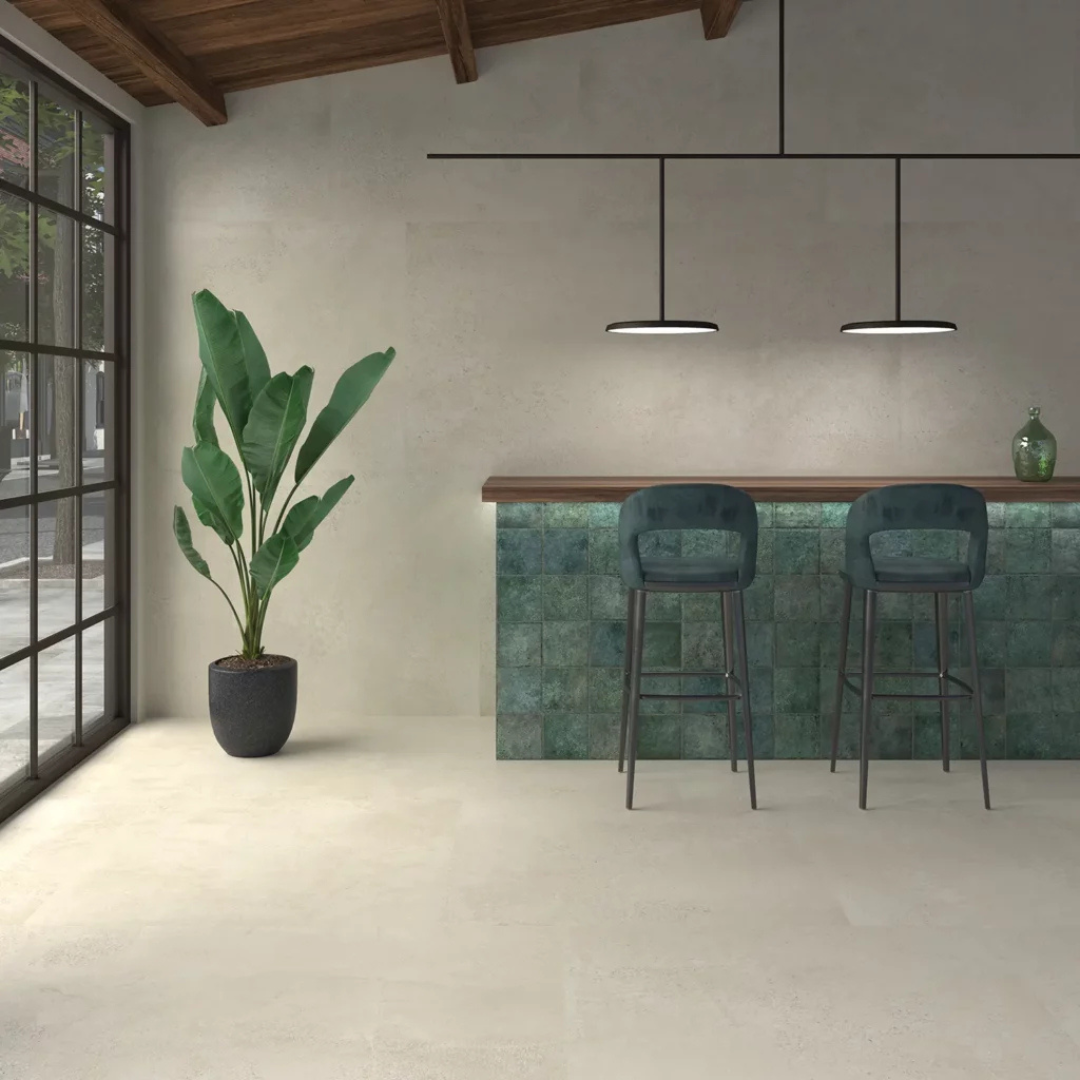Tahiti Turqoise Gloss Porcelain Decor Tile