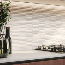 Load image into Gallery viewer, Terre Off White Arrow 200x200 Decor Tile
