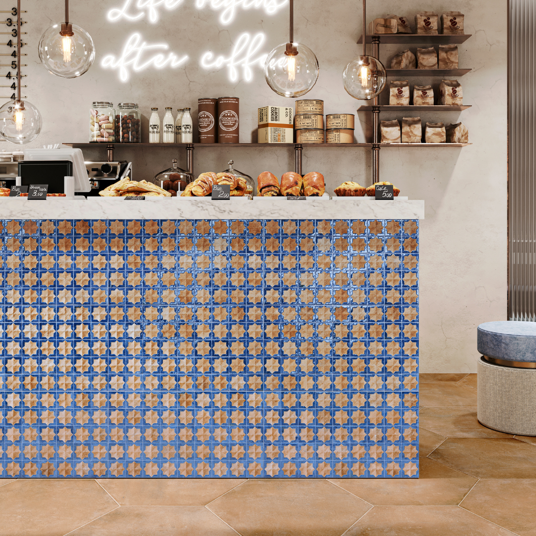 Tetuan Terra Cobalt Decor Tile