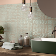 Load image into Gallery viewer, Tiny Sage Metro Square Decor Tiles
