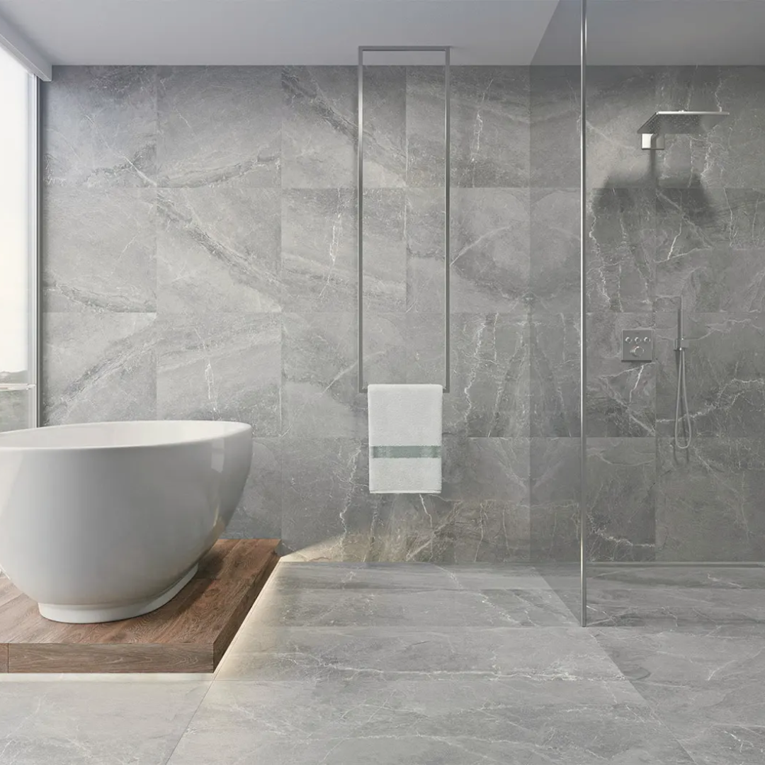 Tioga 13 Dark Grey 6060 Porcelain Decor Tile
