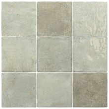 Load image into Gallery viewer, Verticale Green Field Square Decor Tile
