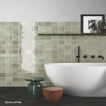 Load image into Gallery viewer, Verticale Green Field Square Decor Tile
