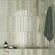 Load image into Gallery viewer, Verticale Green Field Metro Decor Tile
