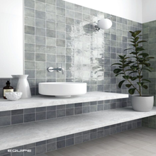 Load image into Gallery viewer, Verticale Moody Blue Square Decor Tile
