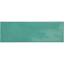Load image into Gallery viewer, Village Subway Teal Porcelain Decor Tile
