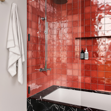 Load image into Gallery viewer, Village Cuadrado Volcanic Red Porcelain Decor Tile
