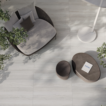 Load image into Gallery viewer, Double Linear Grey 80160 Porcelain Decor Large Format Tile
