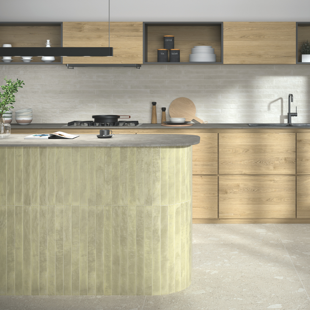 Makalu Matt Menta Porcelain Decor Tile