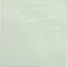 Load image into Gallery viewer, Village Cuadrado Mint Porcelain Decor Tile
