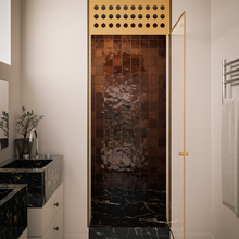 Load image into Gallery viewer, Village Cuadrado Walnut Brown Porcelain Decor Tile
