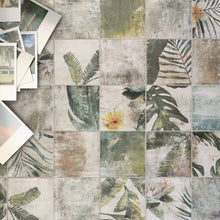 Load image into Gallery viewer, Amazonia Emerald Tropic Porcelain Decor Square Tiles
