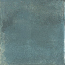 Load image into Gallery viewer, Aqua Turquoise Porcelain Decor Square Tile
