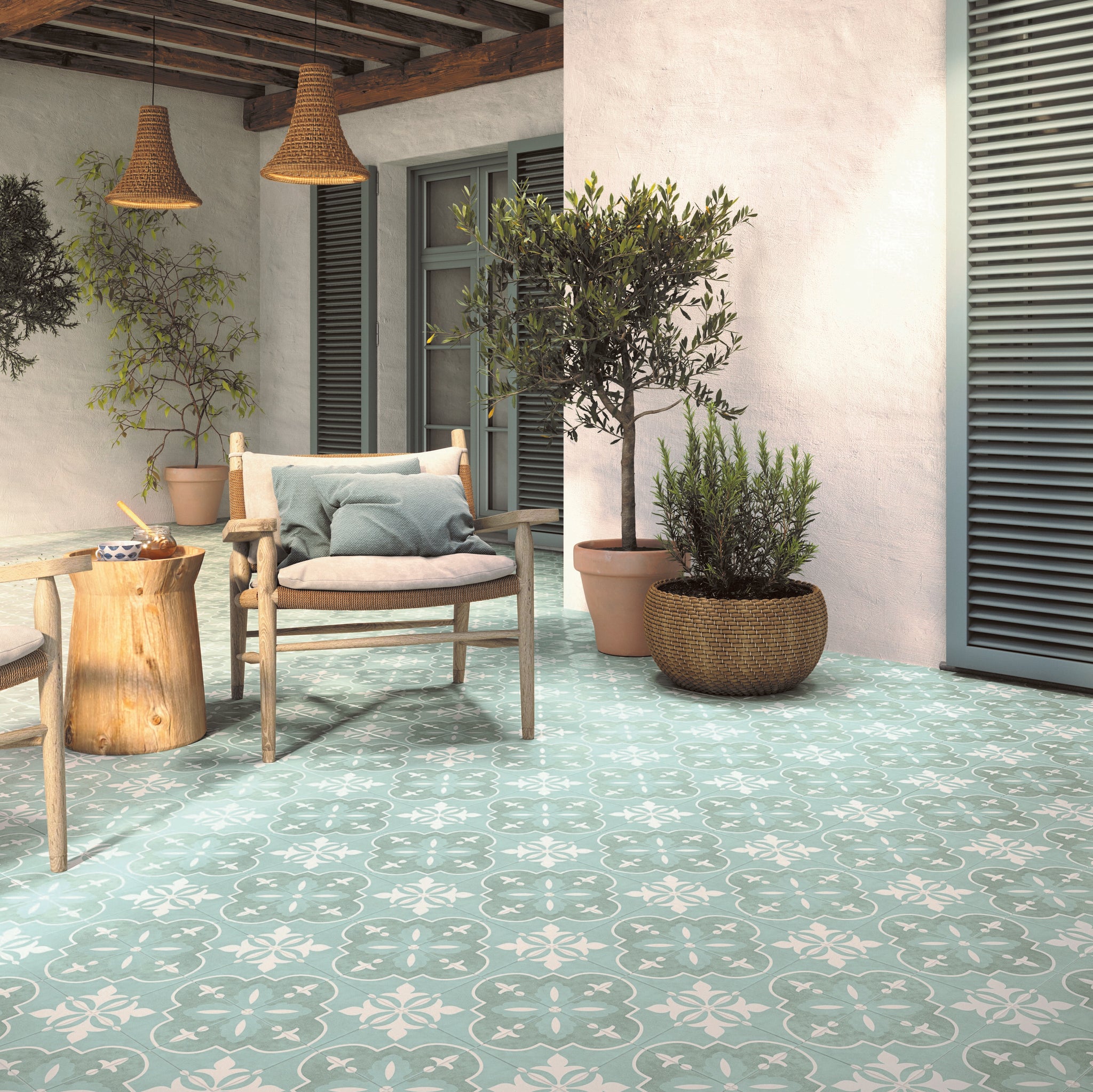 H15 Nora Aqua Porcelain Decor Tile – Evalution Flooring