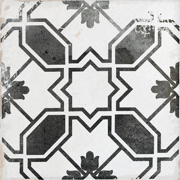 H15 Caleta Black Porcelain Decor Tile