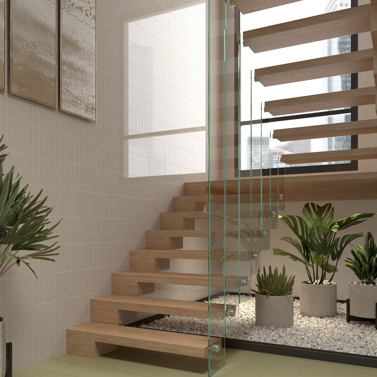 Costa Nova Beige Pale Metro Decor Tile