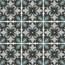 Load image into Gallery viewer, H15 Daisy Night Porcelain Decor Tile

