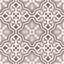 Load image into Gallery viewer, Chic Grace Silver Porcelain Decor Tile
