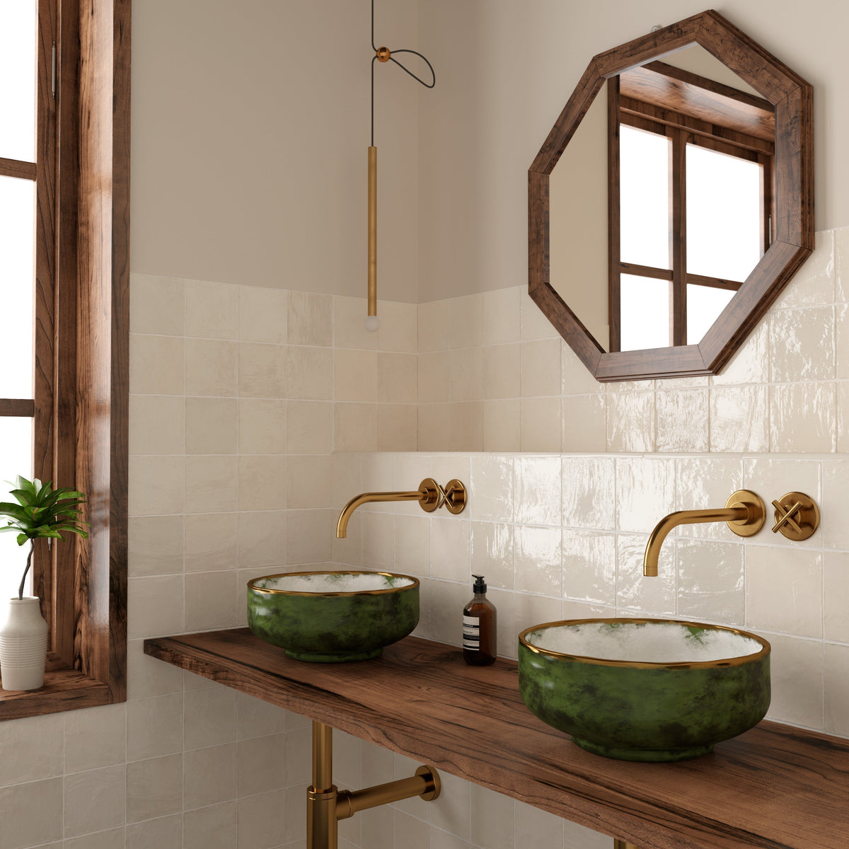Riviera Wheat Cuadrado Decor Tile