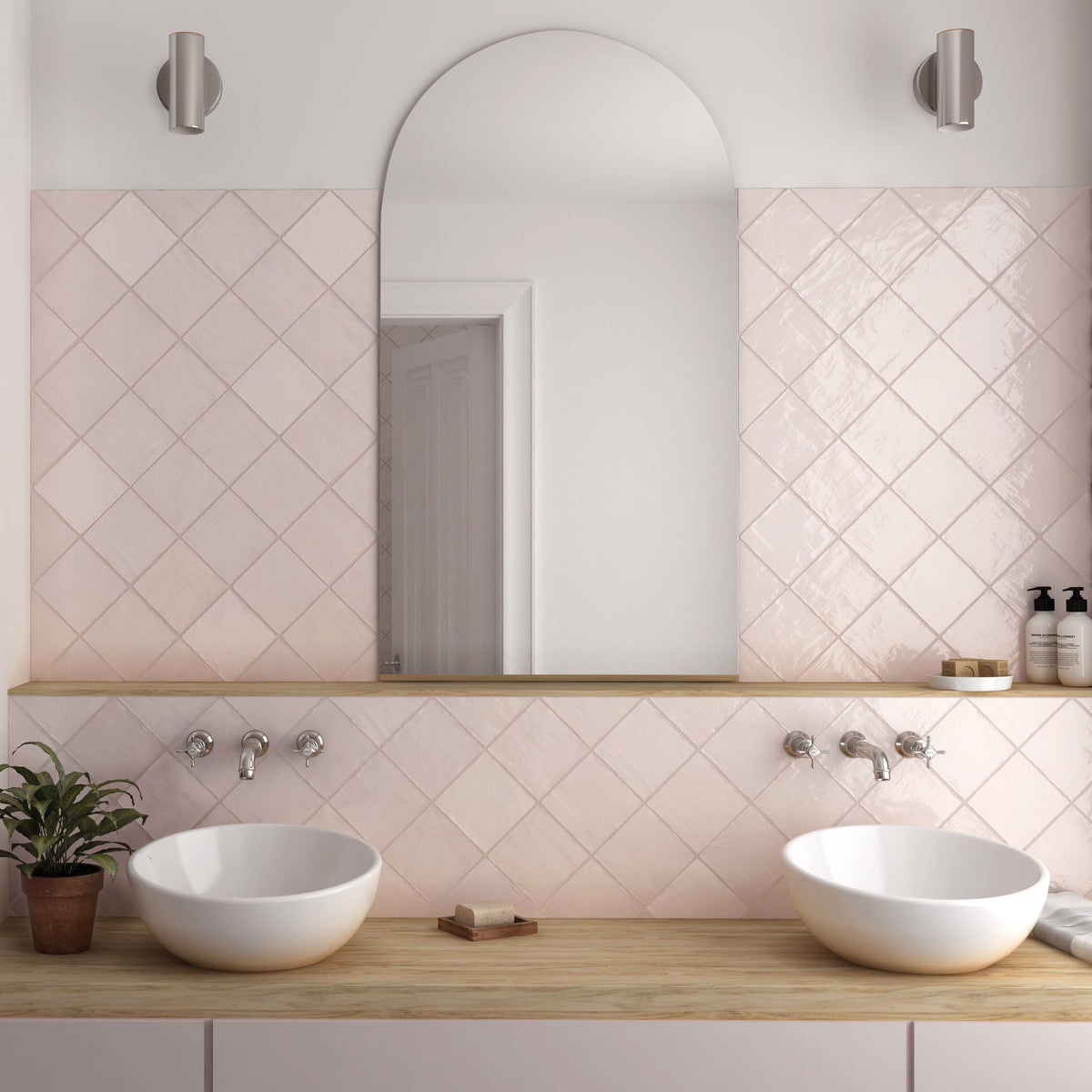Riviera Rose Cuadrado Decor Tile