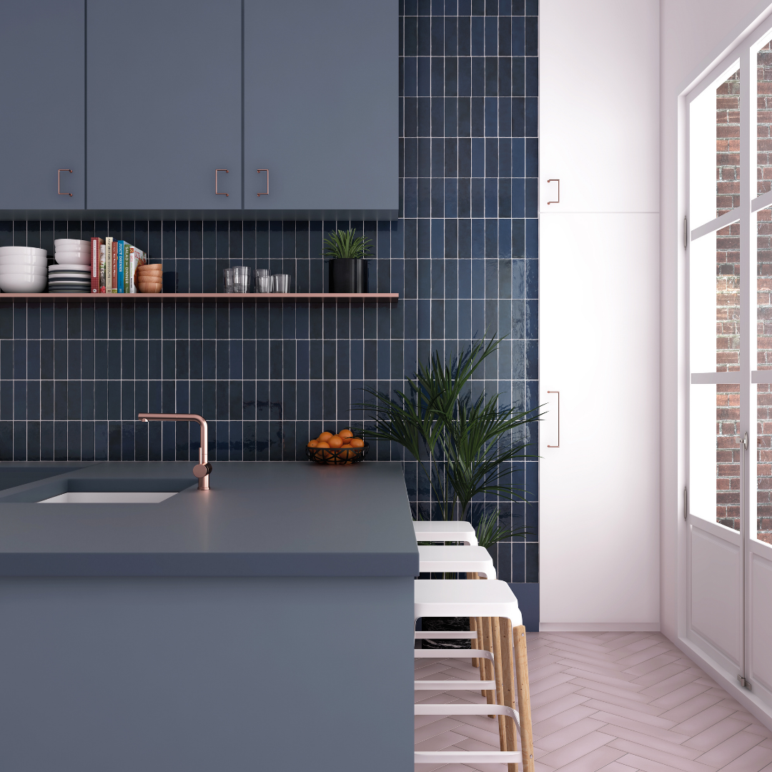 Riviera Blue Reef Metro Decor Tile