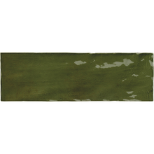 Load image into Gallery viewer, Riviera Botanical Green Metro Decor Tile
